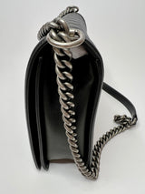 Chanel Boy Bag Large In Black Lambskin Leather