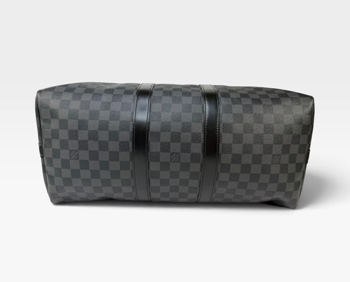 Louis Vuitton Keepall Bandouliere 45 In Damier Graphite Canvas. 100% authentic  and preloved in excellent condition
