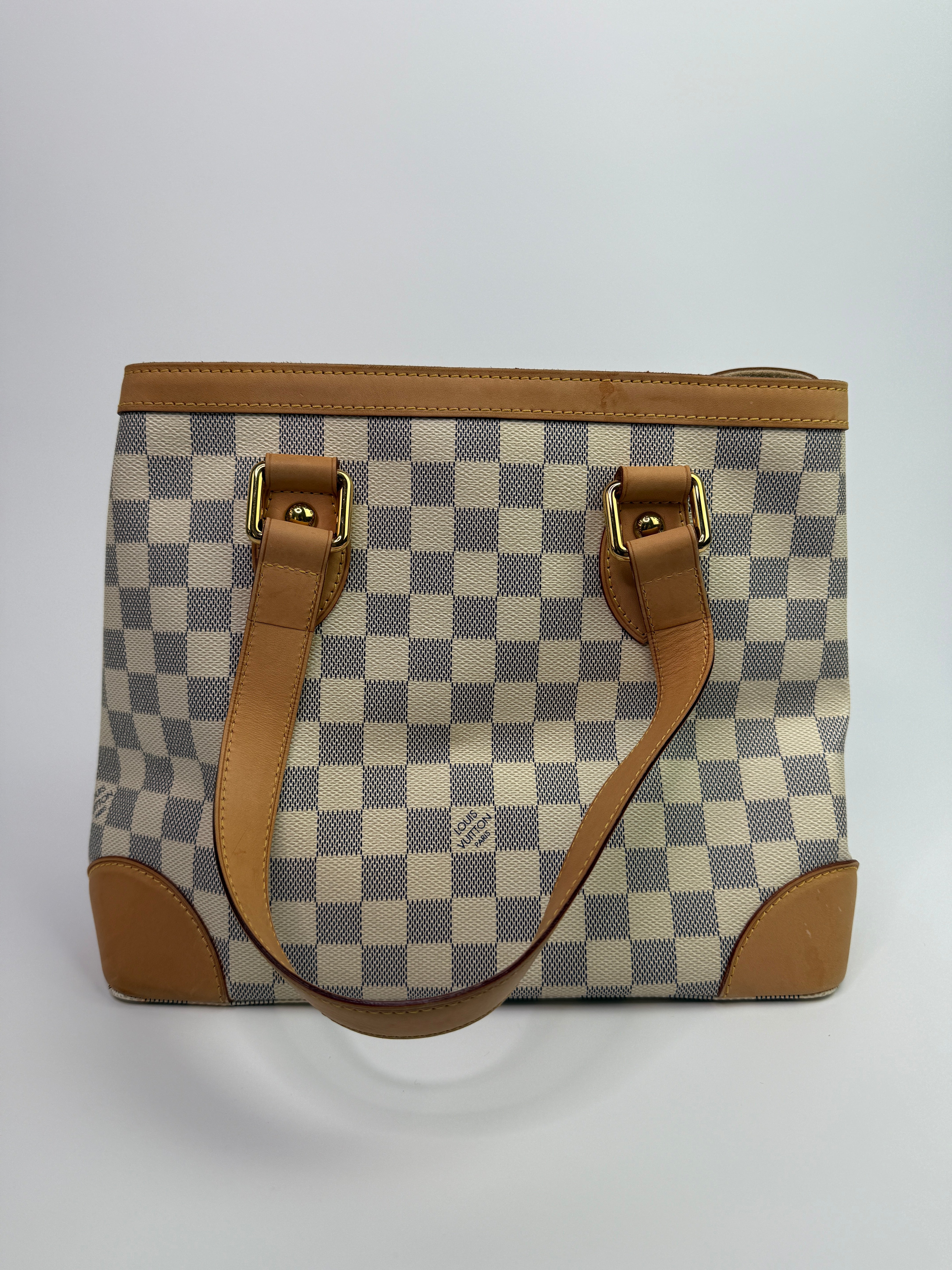 Louis Vuitton Damier Azur Hampstead MM Tote Bag