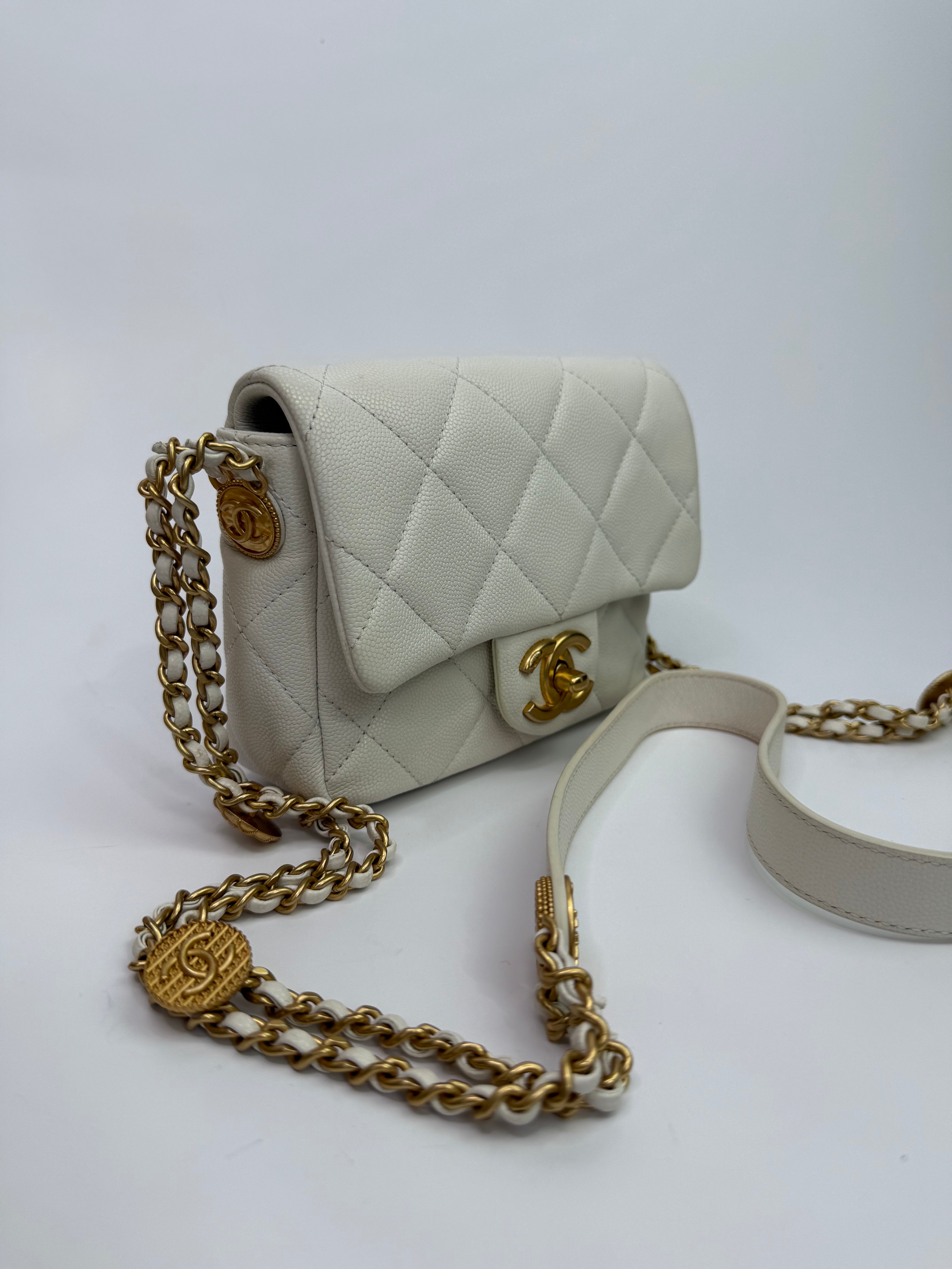 Chanel Seasonal Mini Flap Bag Medallion GHW