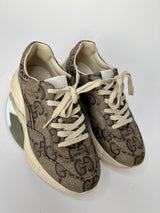 Gucci GG Rhyton Monogrammed Leather Sneakers (Size 38 /UK 5)
