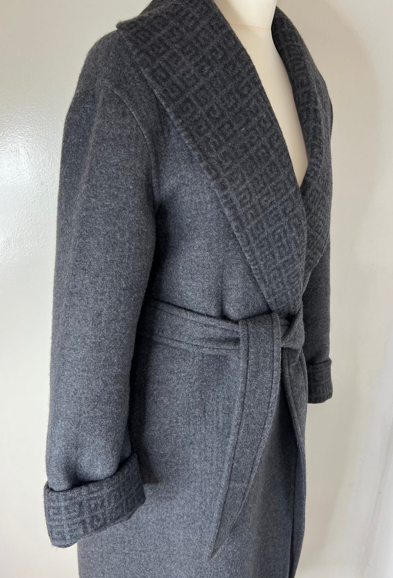 Givenchy Grey Wool Coat (Size 44/UK 16)