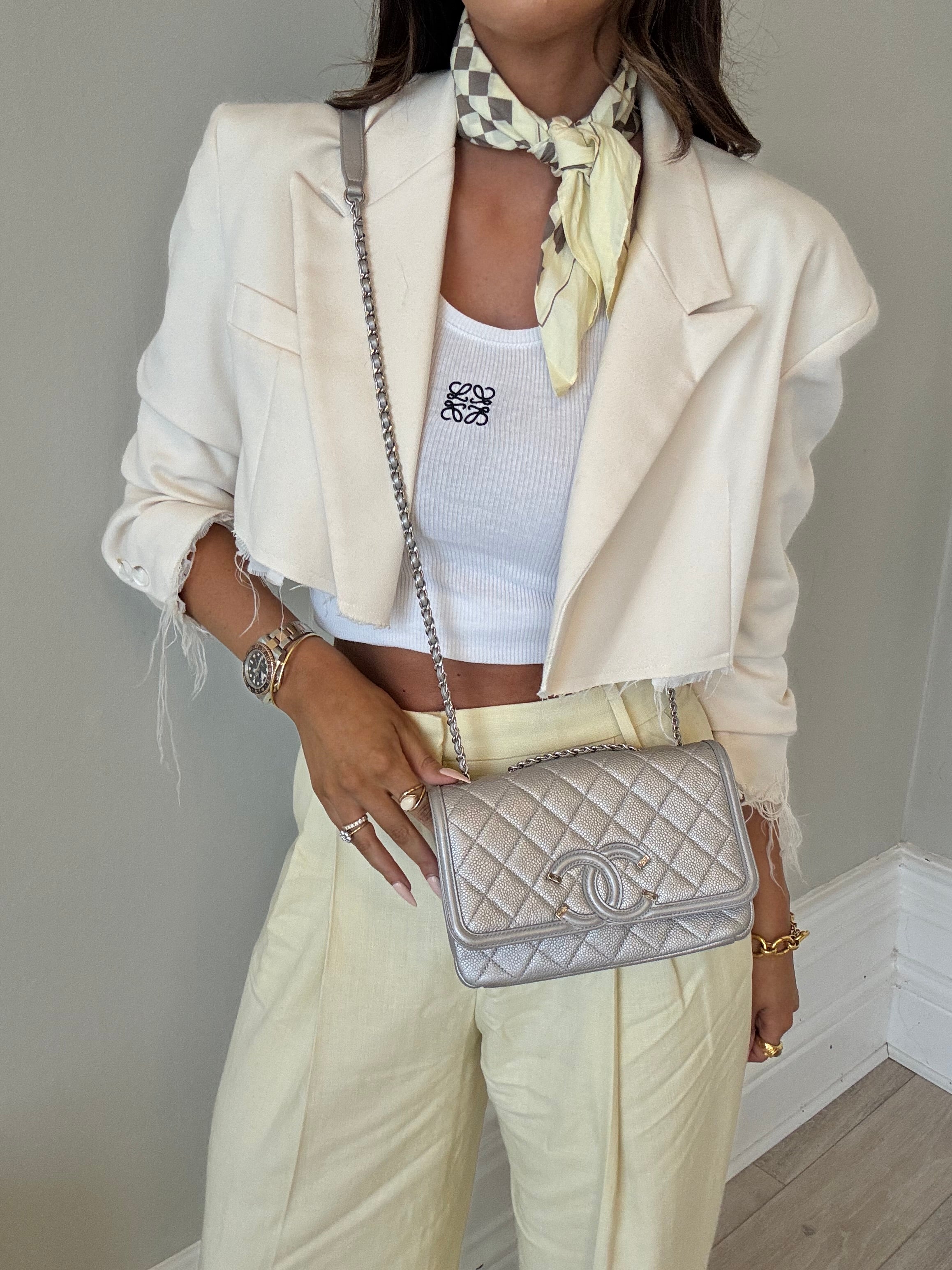 Chanel CC Filigree Wallet On Chain
Pre Loved & Authentic 