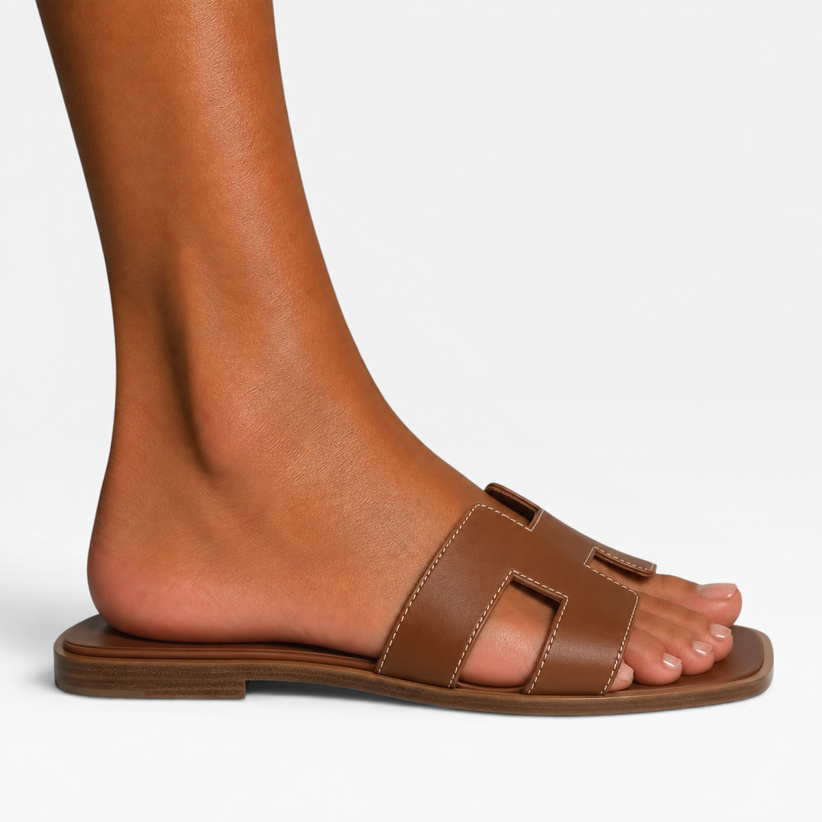 Hermès Oran Sandals in Gold (Size 37.5 /UK 4.5) 100% authentic and preloved in excellent condition