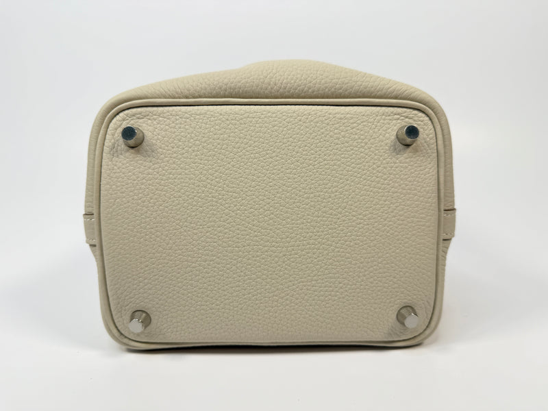 Hermès Picotin 18 In Craie Clemence Leather With PHW