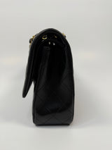Chanel Medium Classic Double Flap Black Lambskin With GHW