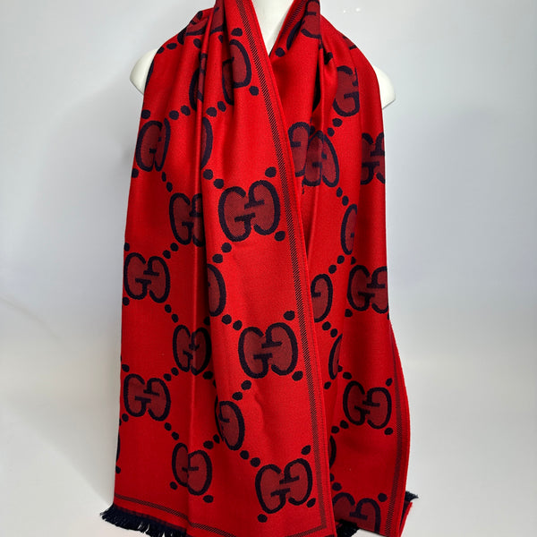 Gucci GG Wool Jacquard Scarf