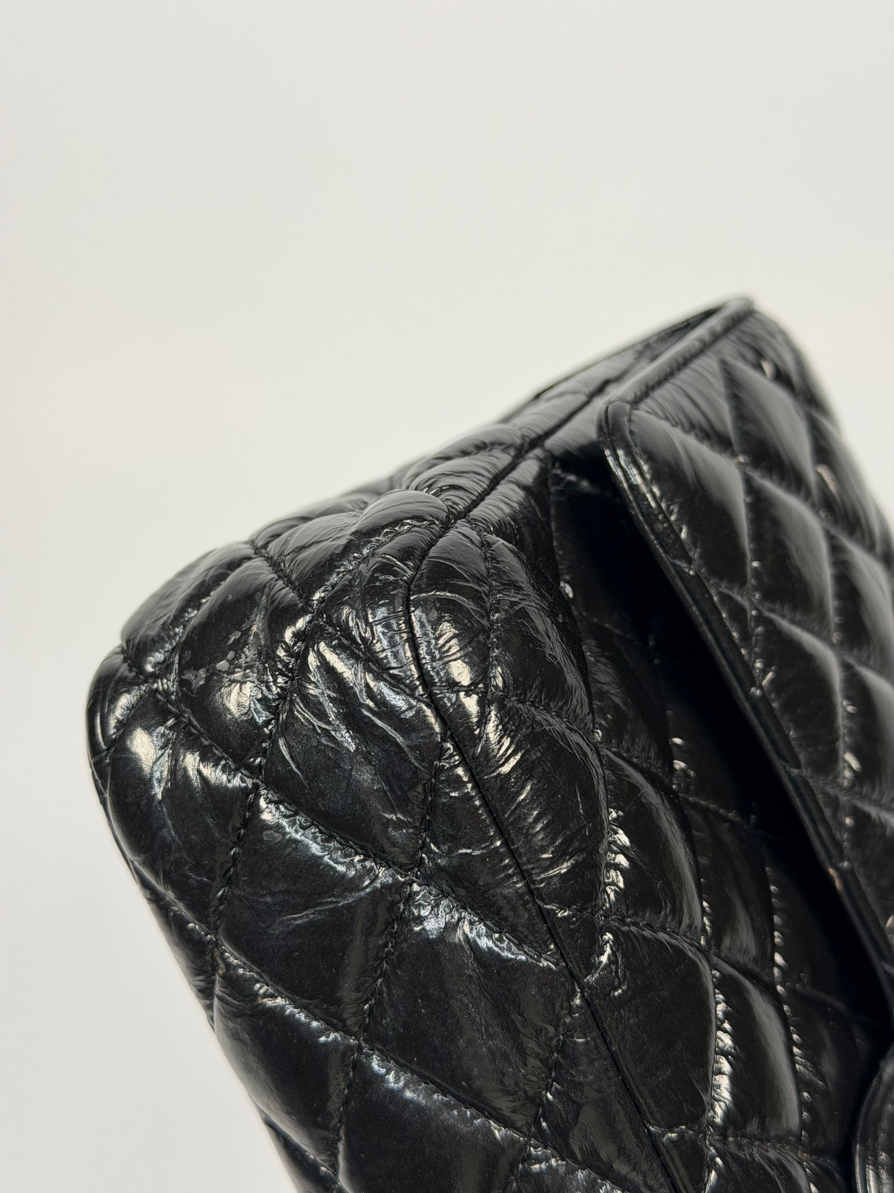 Chanel Medium So Black Calfskin Leather Classic Double Flap In Very Good Condition. Authentic and preloved. 100% Authenticity Guarantee.