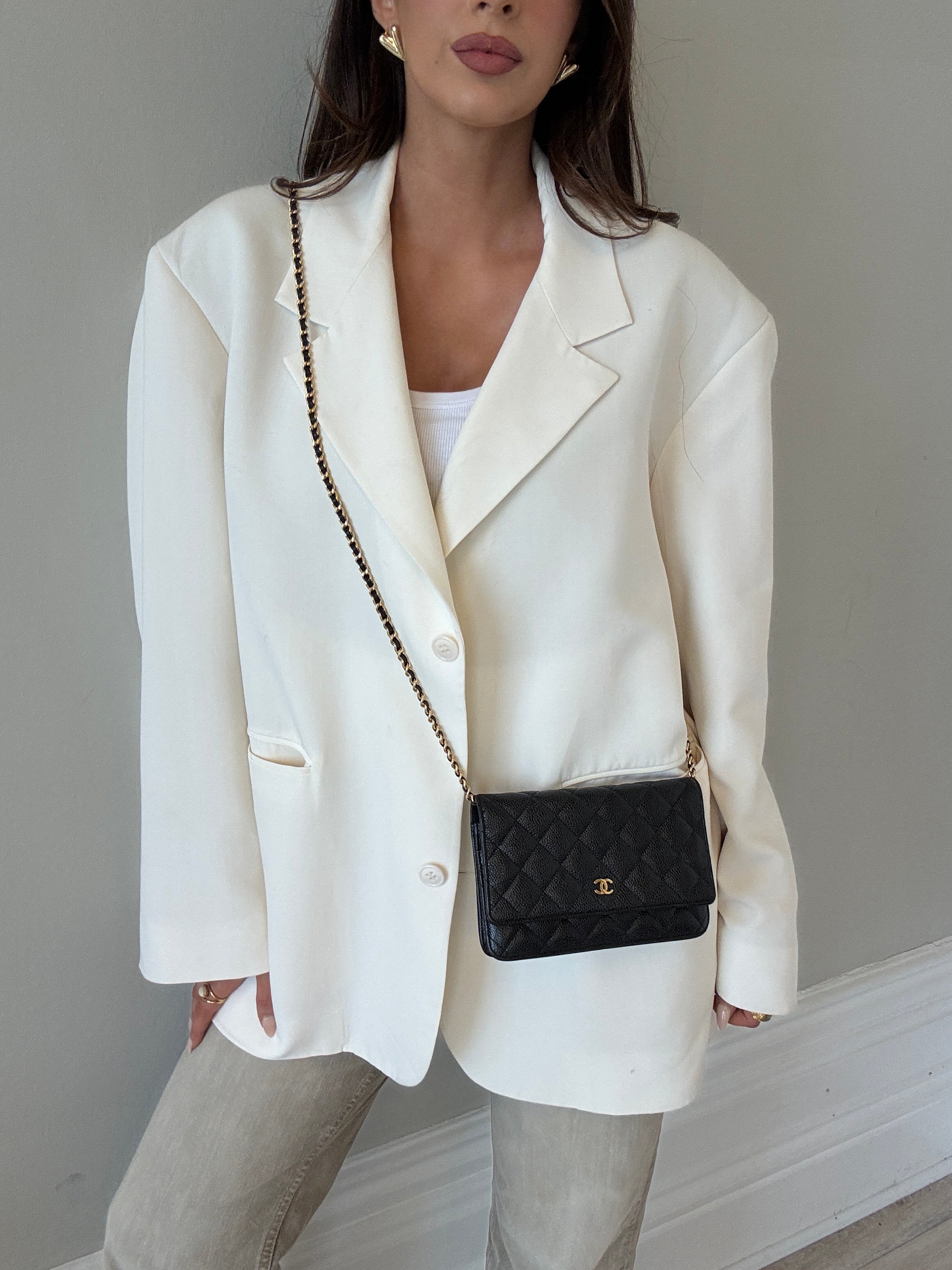 Chanel Wallet On Chain Black Caviar Leather With GHW