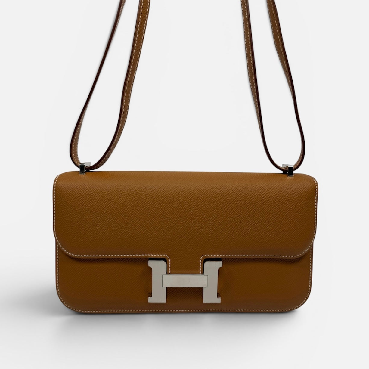 Hermès Constance Elan In Gold Epsom Leather With Palladium Hardware