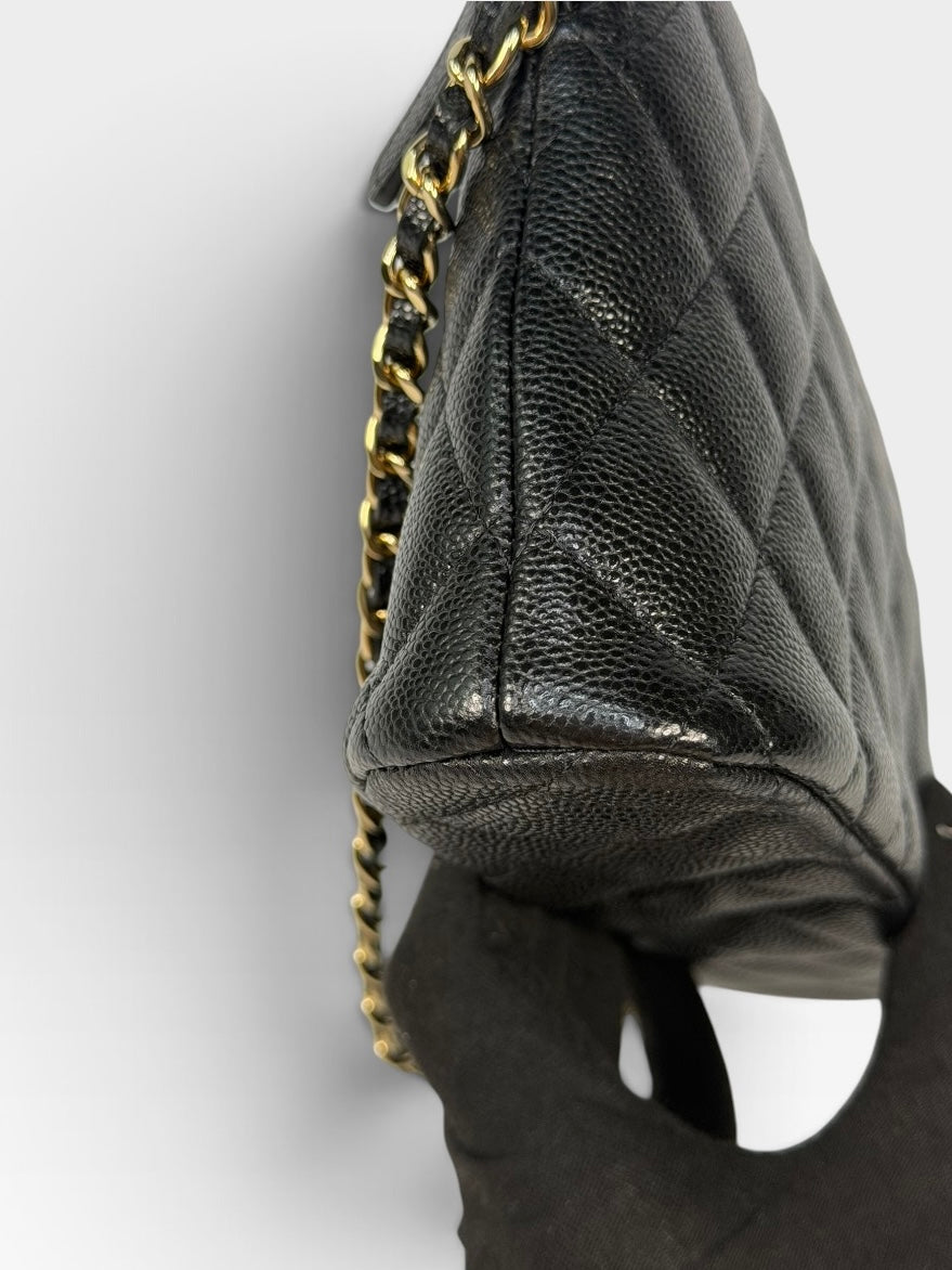 Chanel Wallet On Chain Black Caviar Leather With Gold Hardware. Authentic and Preloved In Excellent condition. 100% Authenticity Guarantee. Insured next day delivery.