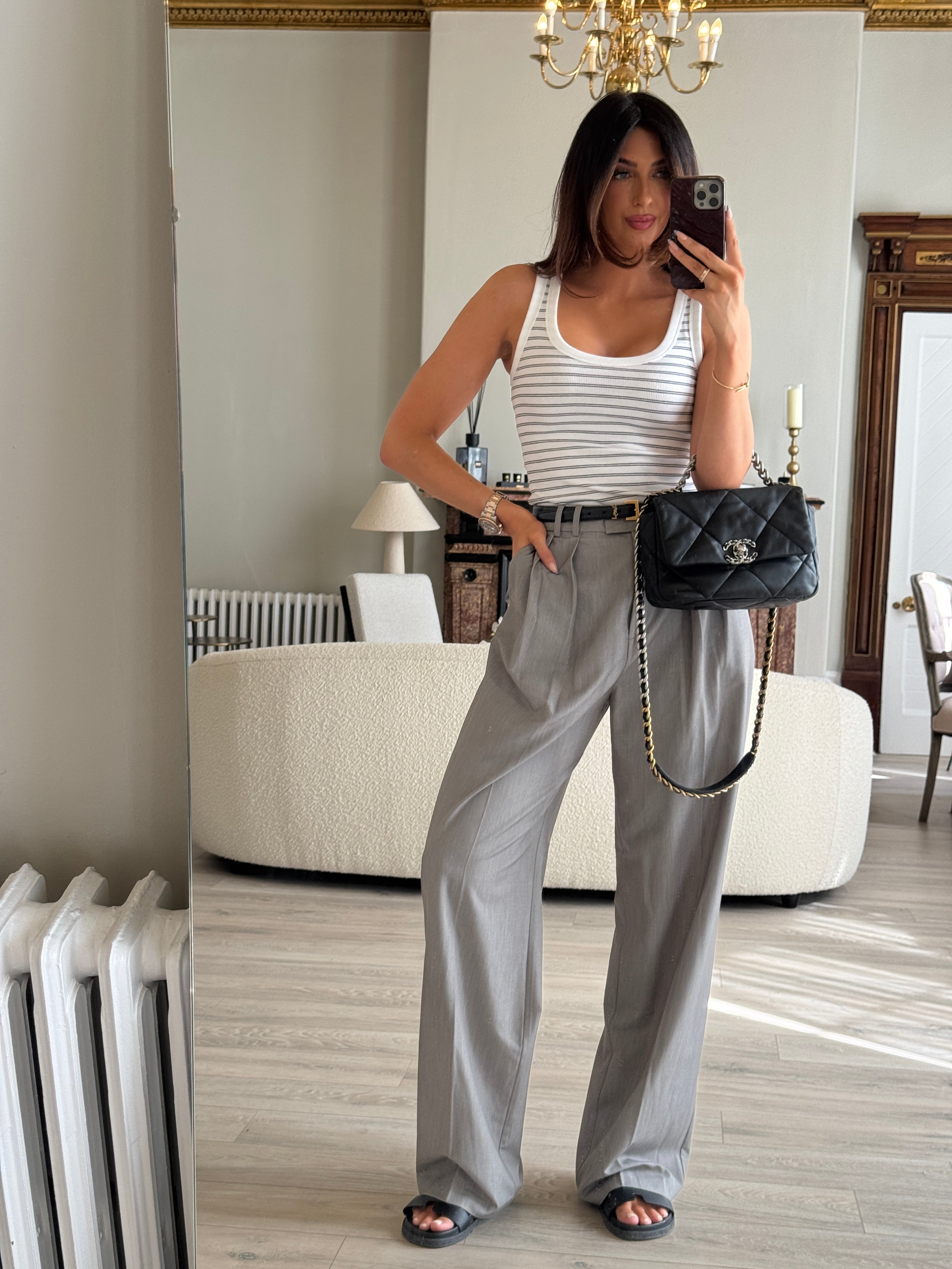 Chanel 19 Small In Black Lambskin Leather
Pre Loved & Authentic 