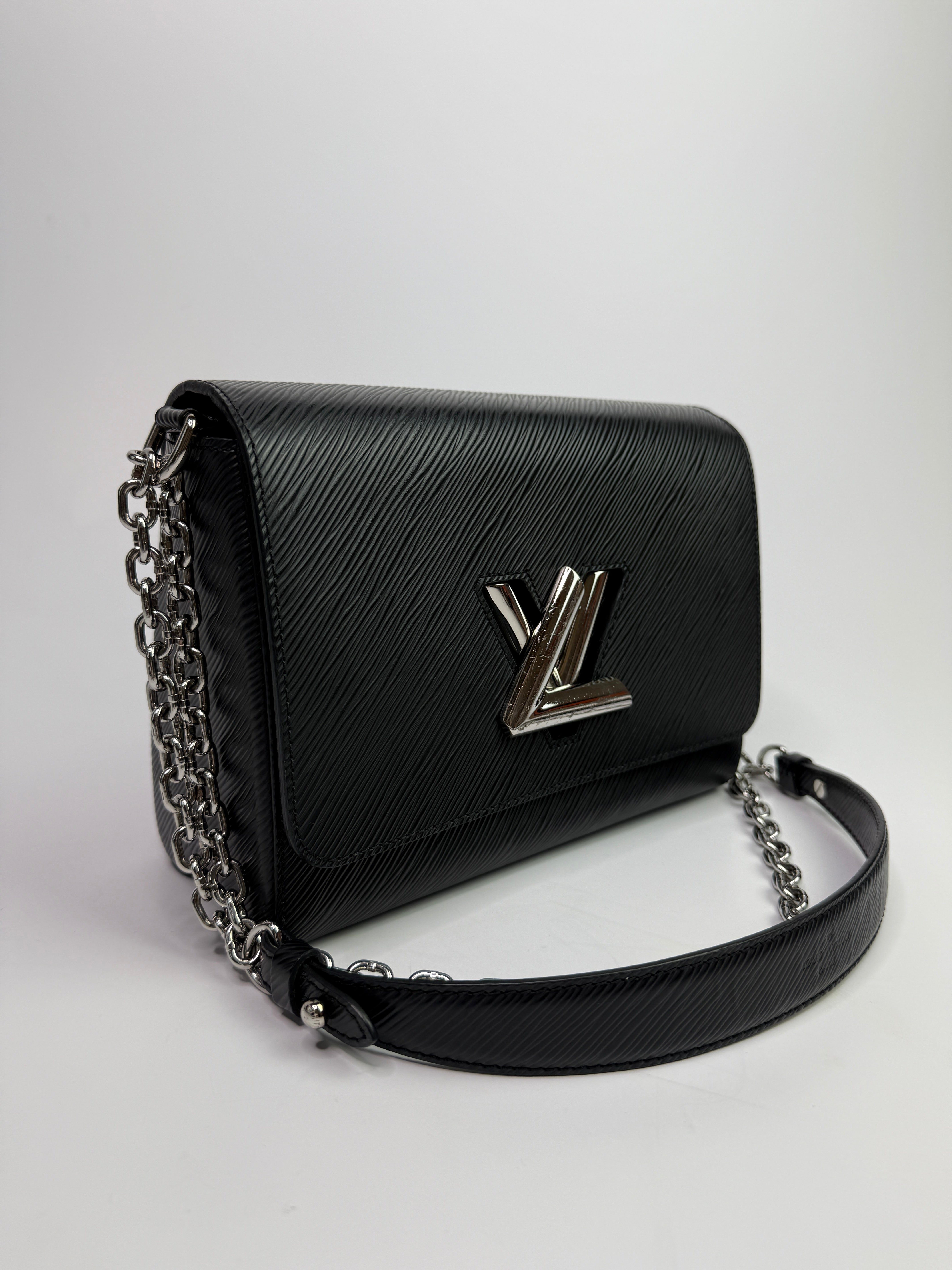 Louis Vuitton Black Epi Leather Twist MM Shoulder Bag