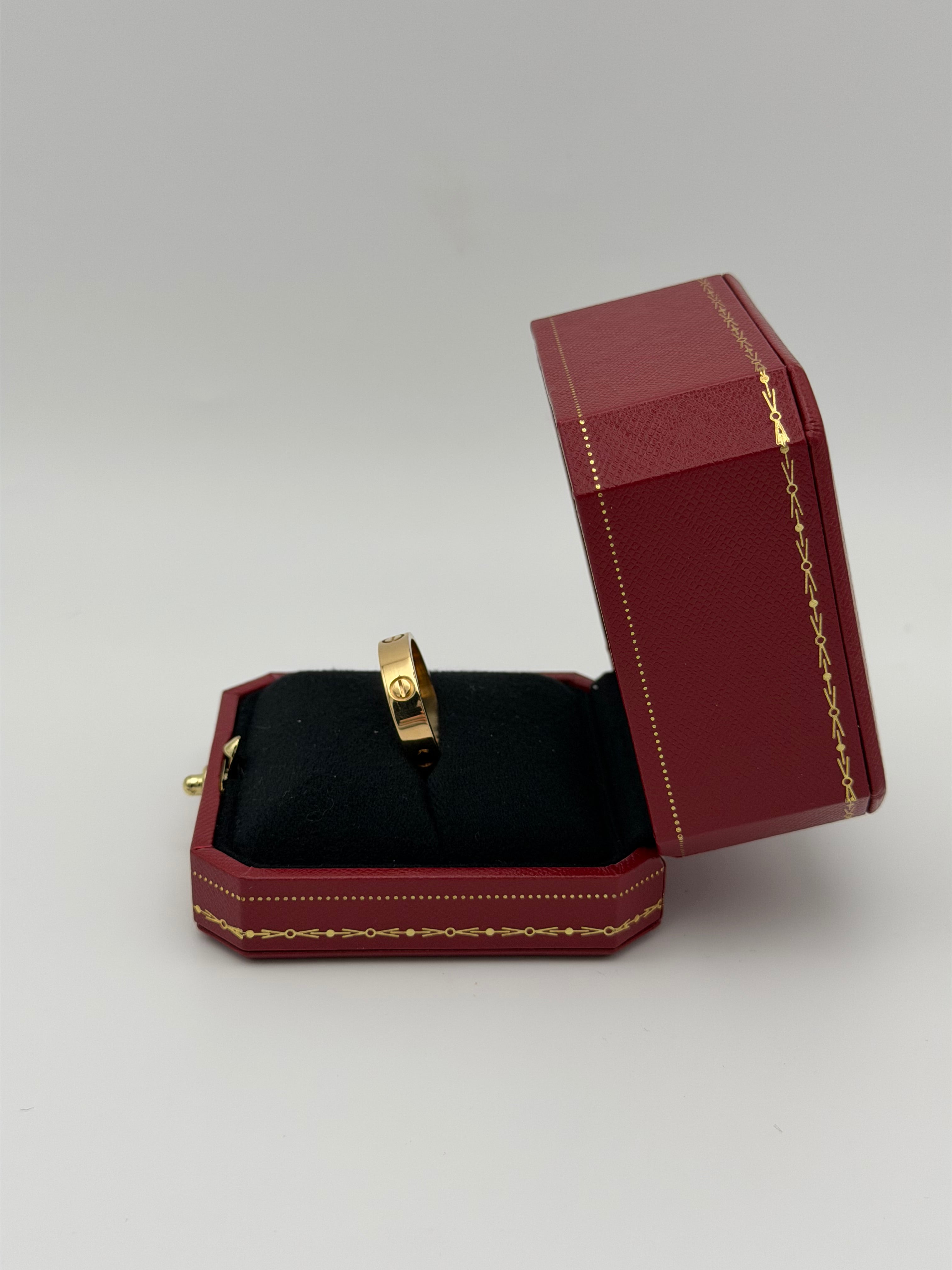 Cartier Love Ring Classic Model In 18kt Yellow Gold