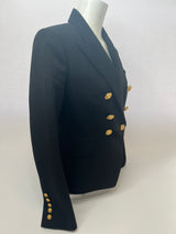 Balmain Black Double Breasted Blazer (Size FR40/ UK 10)