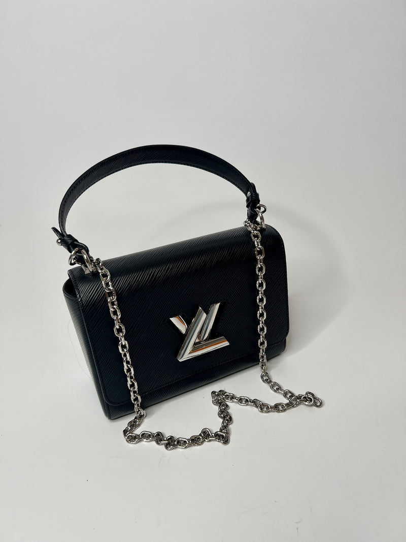 Louis Vuitton Twist MM In Black Epi Leather