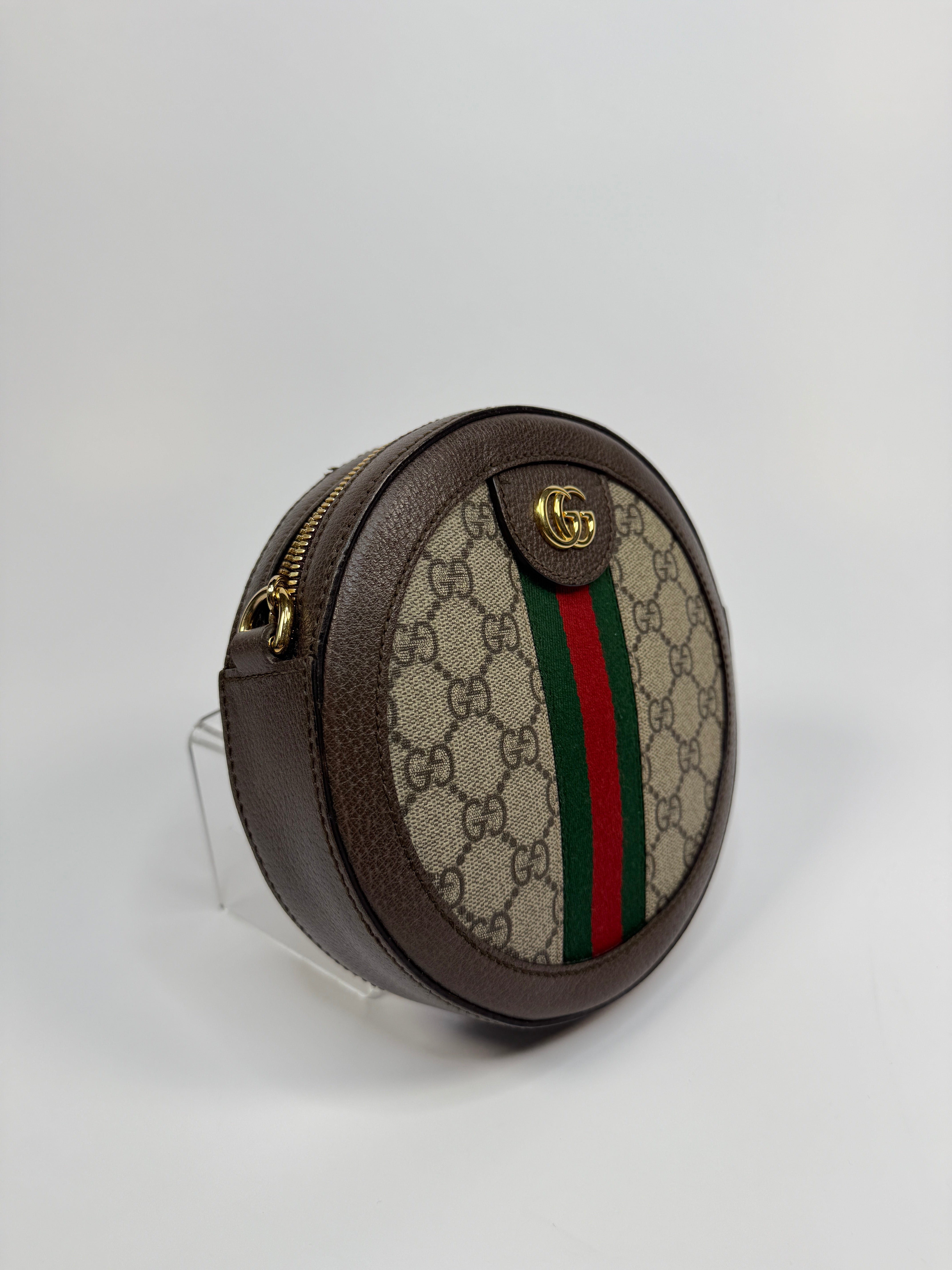 Gucci Mini GG Supreme Round Ophidia Bag