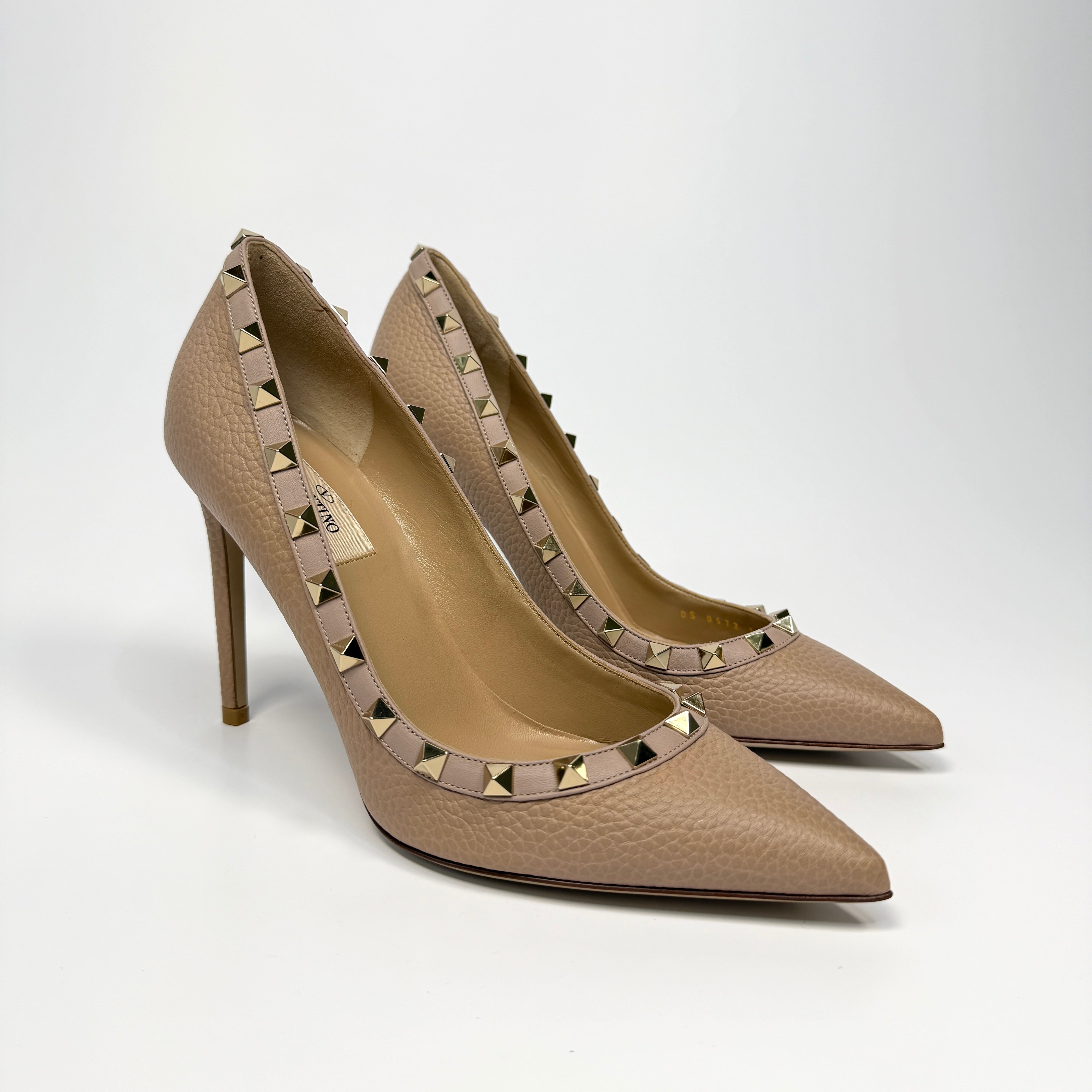 Valentino Garavani Rockstud Heels (Size 37.5/UK4.5)