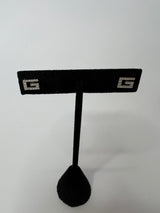 Gucci 18ct White Gold Stud Earrings