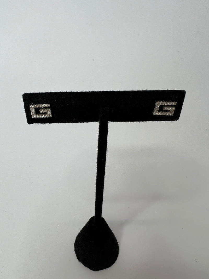 Gucci 18ct White Gold Stud Earrings