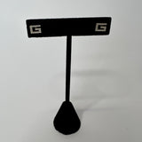 Gucci 18ct White Gold Stud Earrings