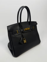 Hermès Birkin 30 In Black Togo Leather With GHW