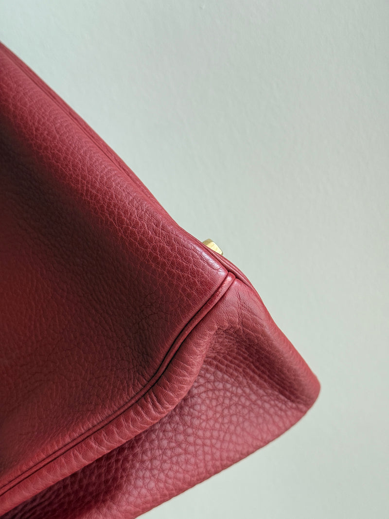 Hermès Birkin 30 In Rouge H Clemence Leather GHW