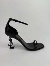 Saint Laurent Black Opyum Sandals (Size 38/UK 5)