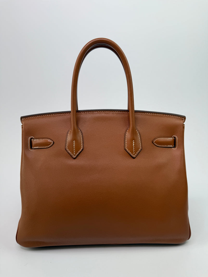Hermès Birkin 30 In Gold Swift Leather With PHW