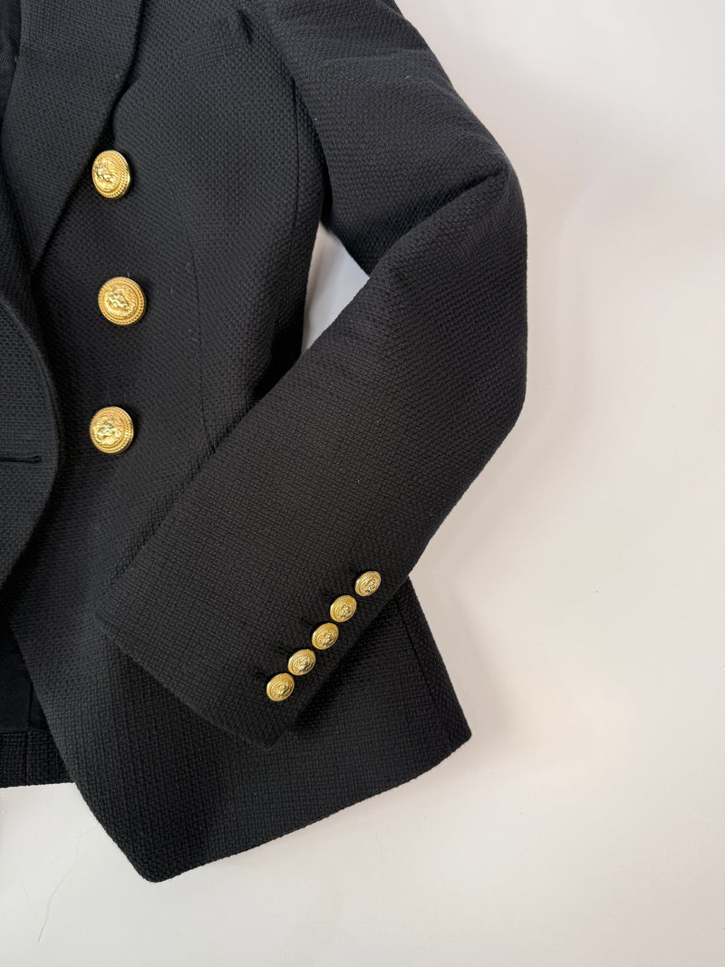 Balmain Black Blazer (Size34/UK6)
