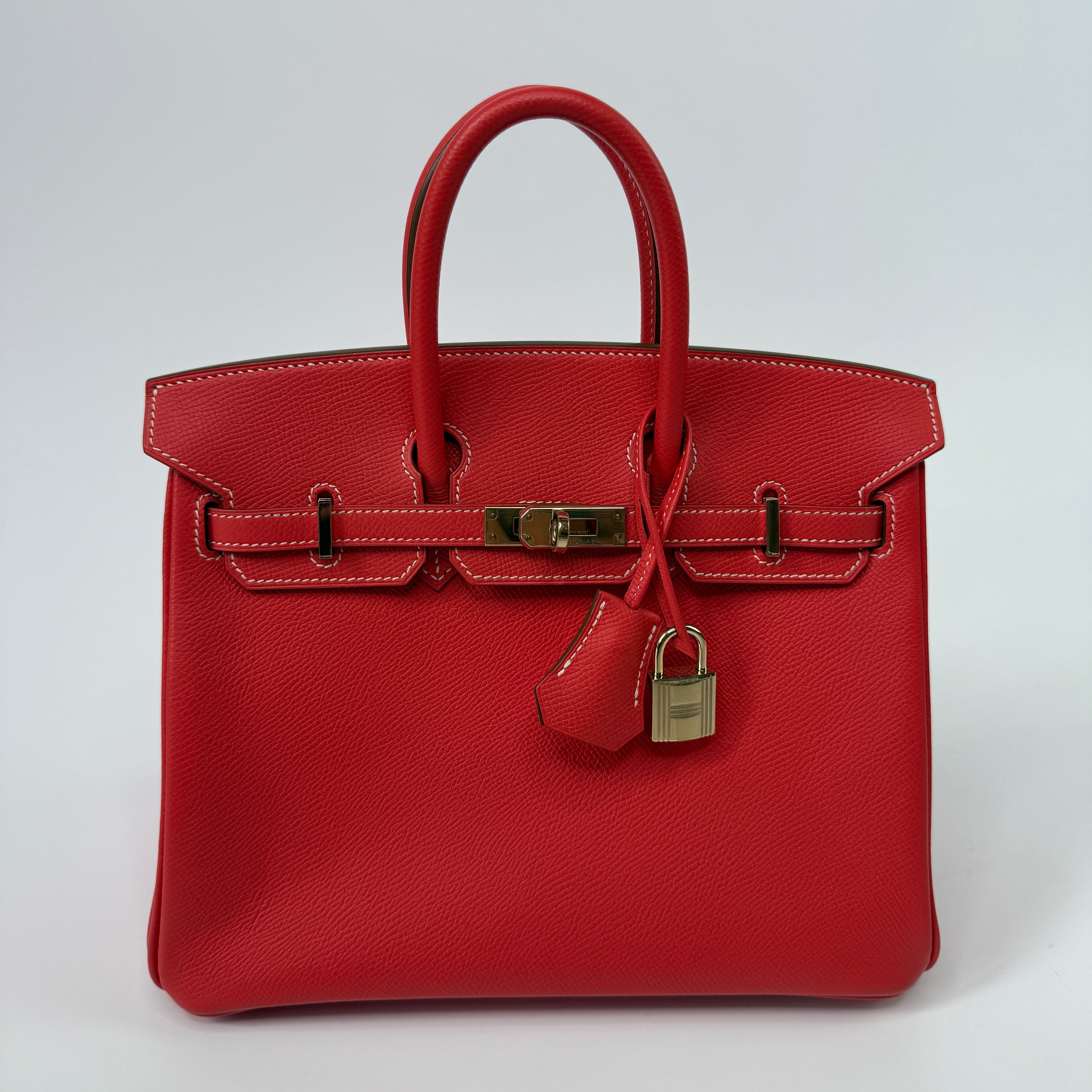 Authentic Pre Loved Hermès Birkin 25 In Candy Rose Jaipur Epsom With Permabrass Hardware Excellent Condition