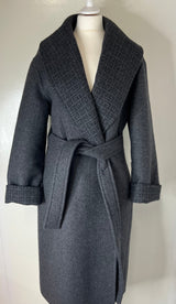 Givenchy Grey Wool Coat (Size 44/UK 16)