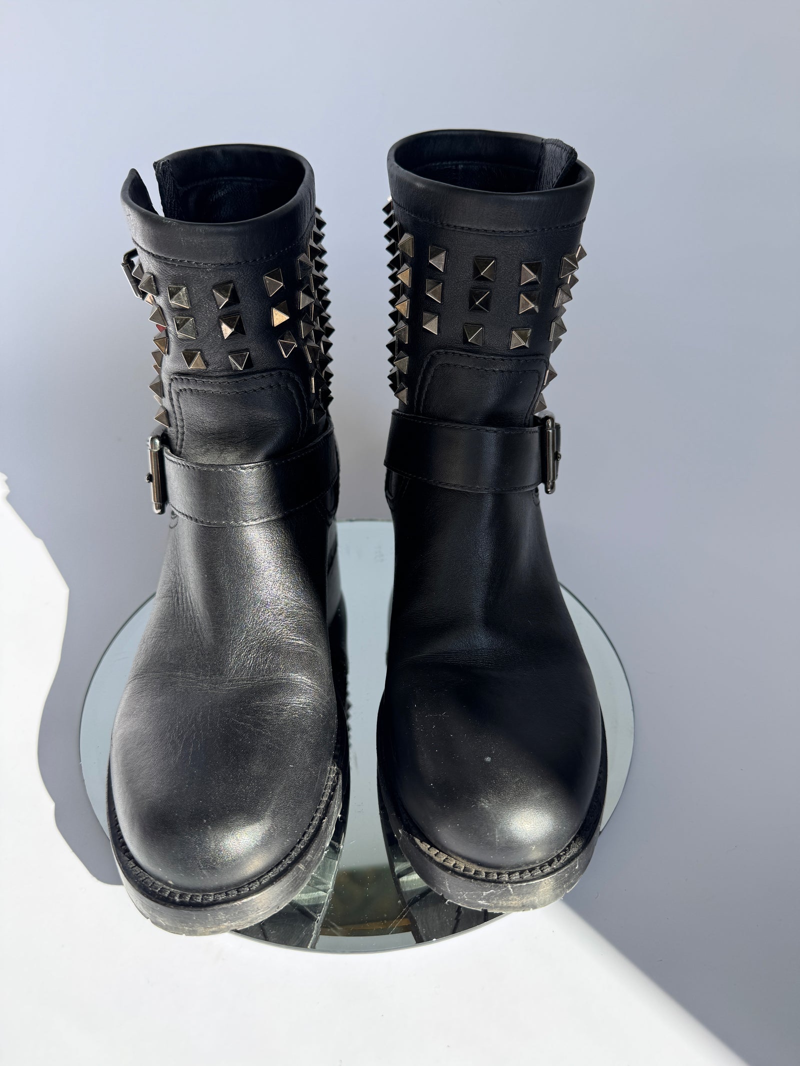 Valentino Rockstud Ankle Boots Size40 UK7
