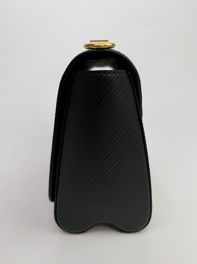 Louis Vuitton Black Epi Leather Twist MM Shoulder Bag