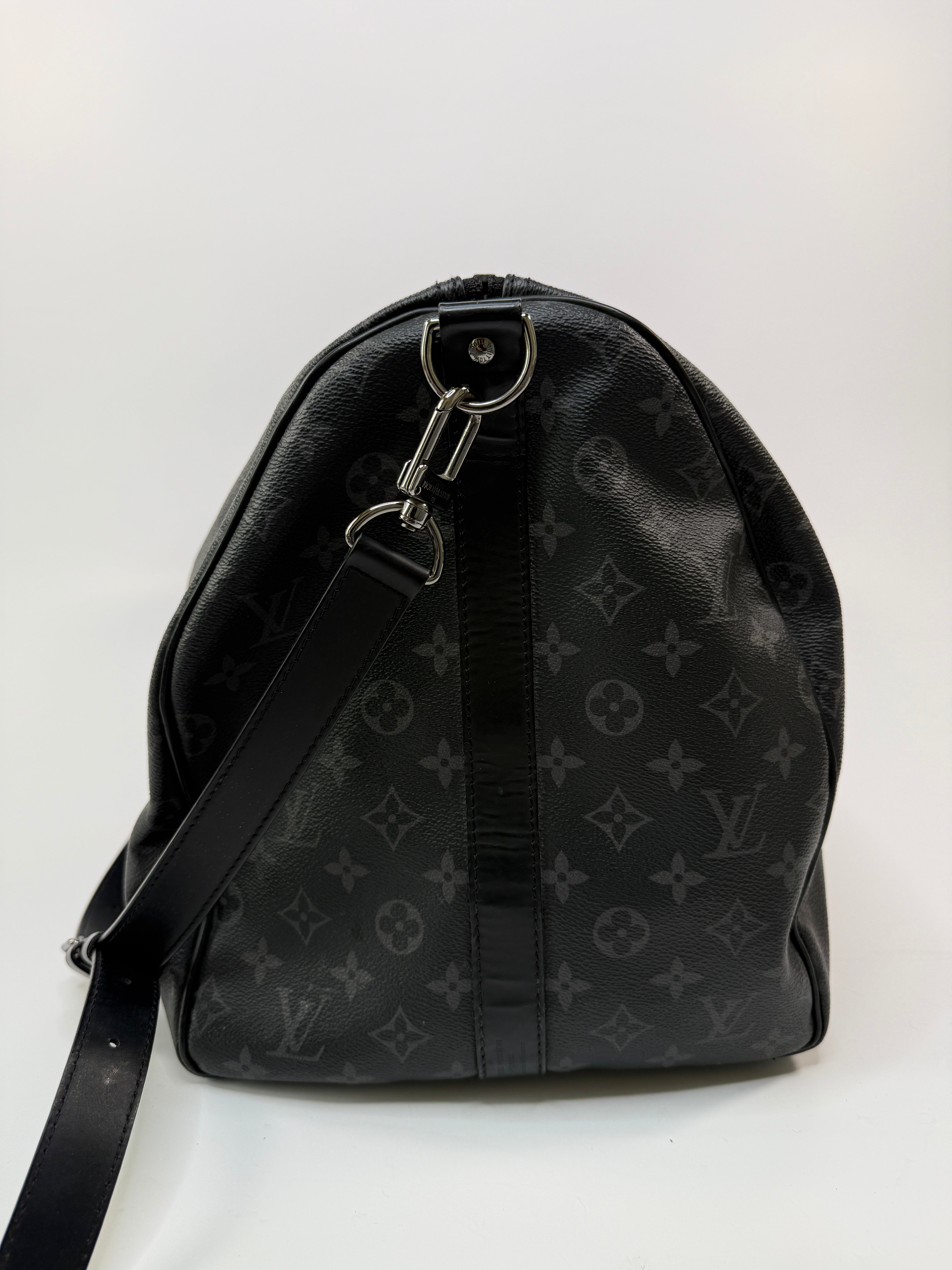 Louis Vuitton Keepall Bandouliere 55 Monogram Eclipse Black, Authentic and preloved. 