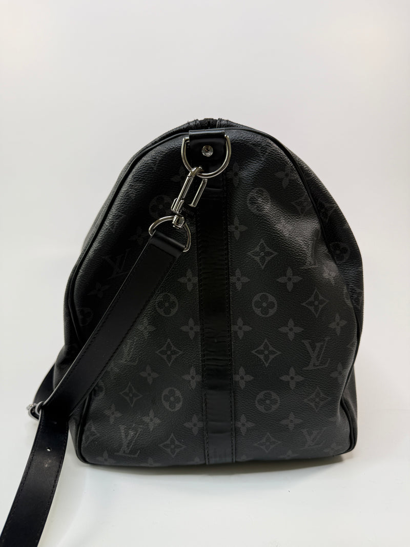 Louis Vuitton Keepall Bandouliere 55 Monogram Eclipse