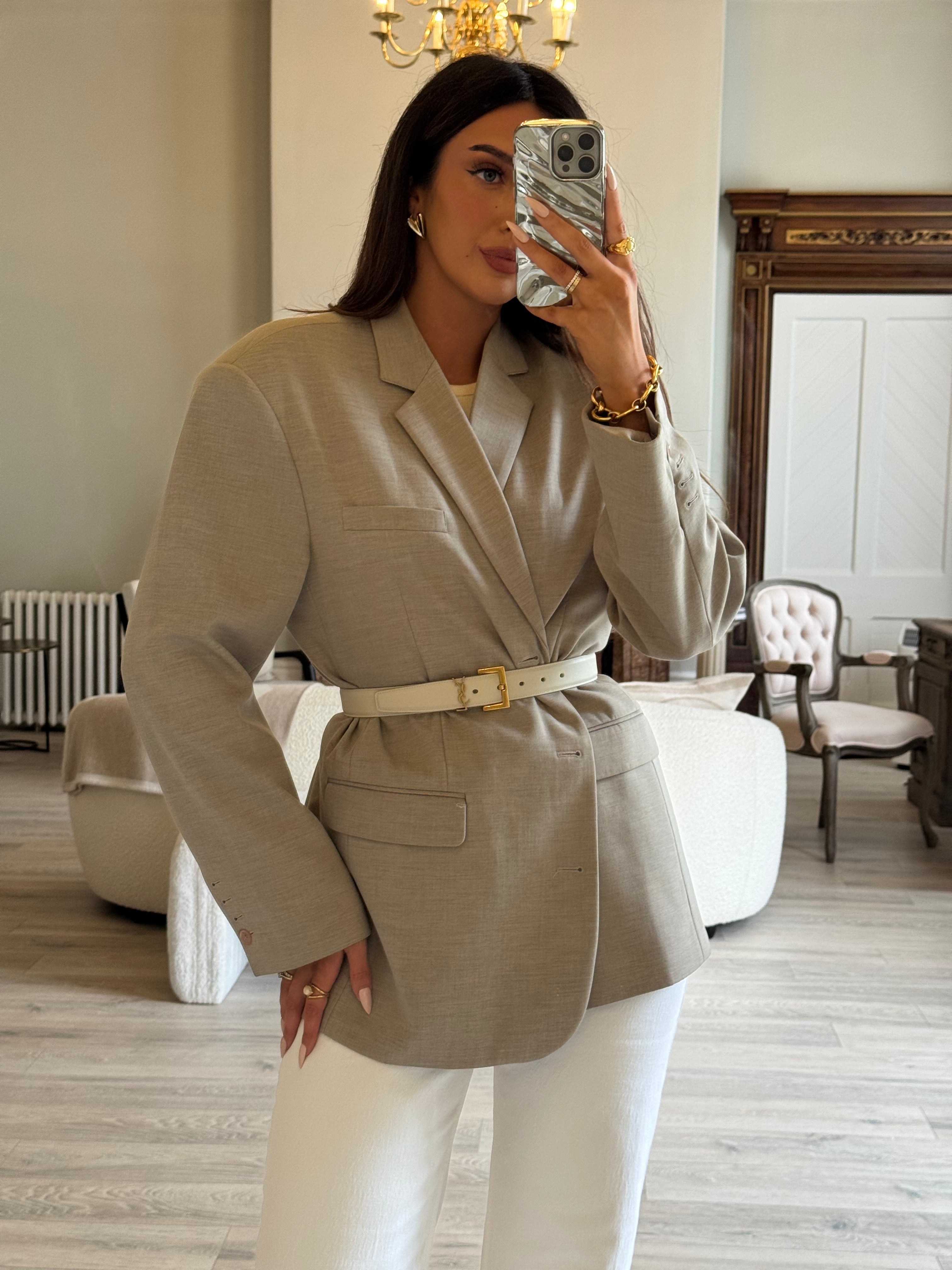 Saint Laurent Cassandre Belt (Size 70)