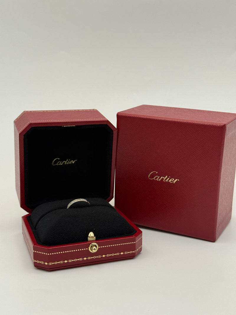 Cartier White Gold Diamond Love Ring (Size 49)