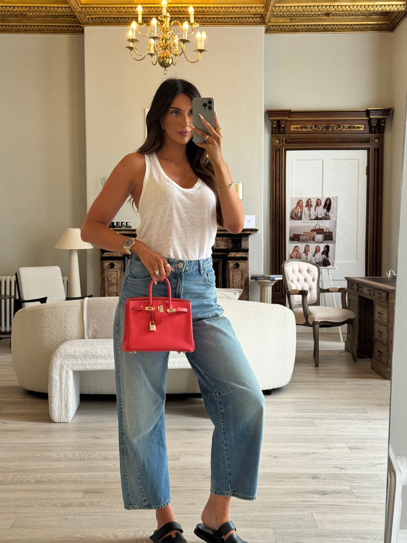 Hermès Birkin 25 In Candy Rose Jaipur Epsom With Permabrass Hardware