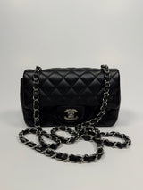 Chanel Mini Rectangle In Black Lambskin With SHW