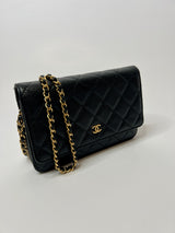 Chanel Wallet On Chain In Black Caviar Leather