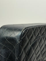Chanel Jumbo Gunmetal Metallic Calfskin Leather With RHW