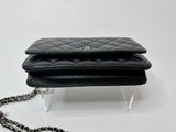 Chanel Wallet On Chain In Black Lambskin Leather
