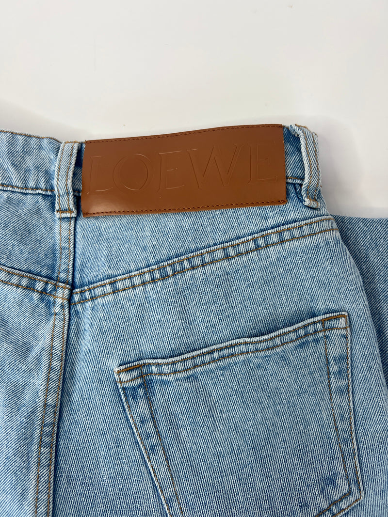 Loewe Anagram-Embroidered Straight-Leg Jeans (Size 36FR / UK 8 )