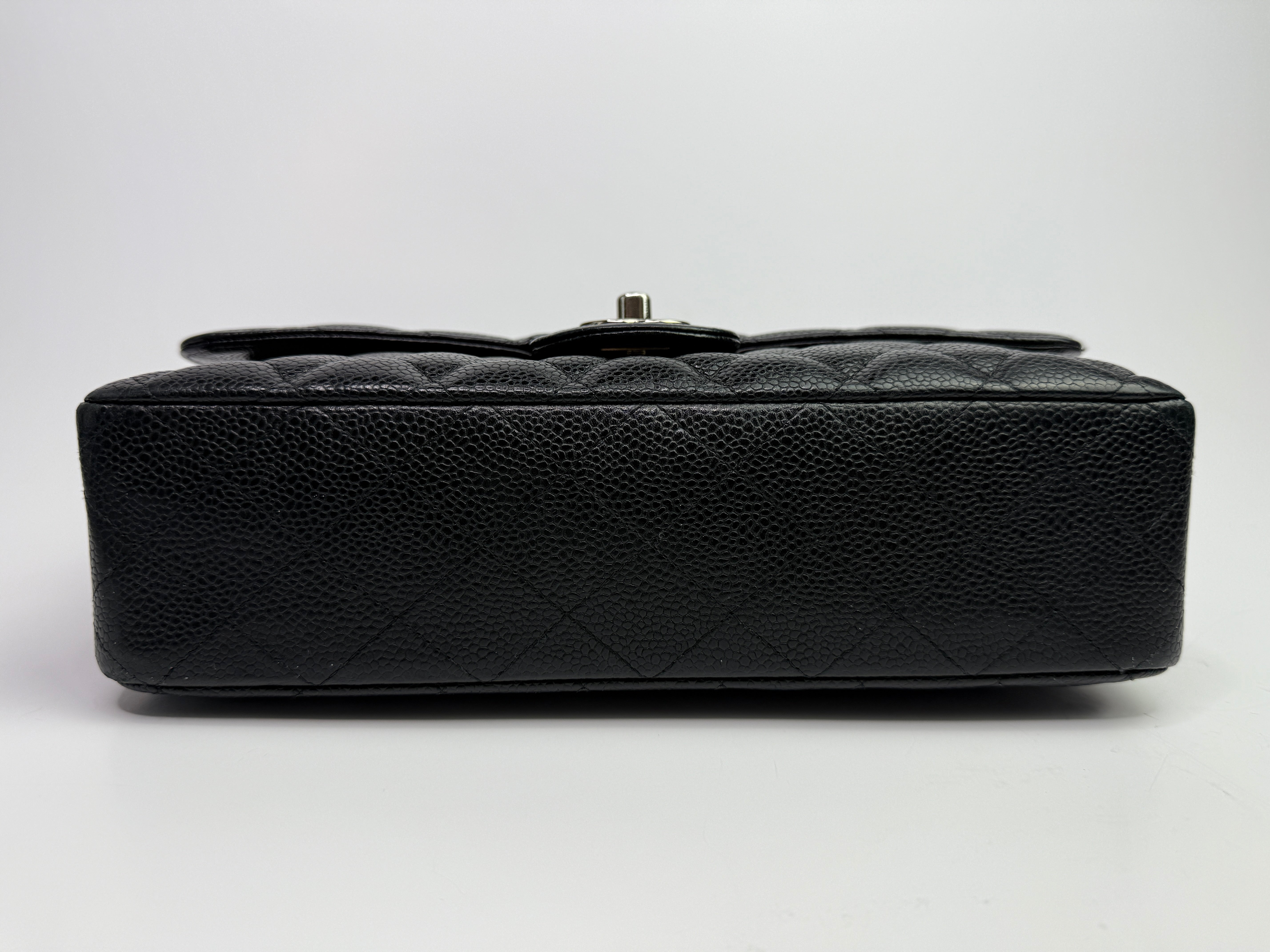 Chanel Medium Classic Double Flap Black Caviar Leather With SHW