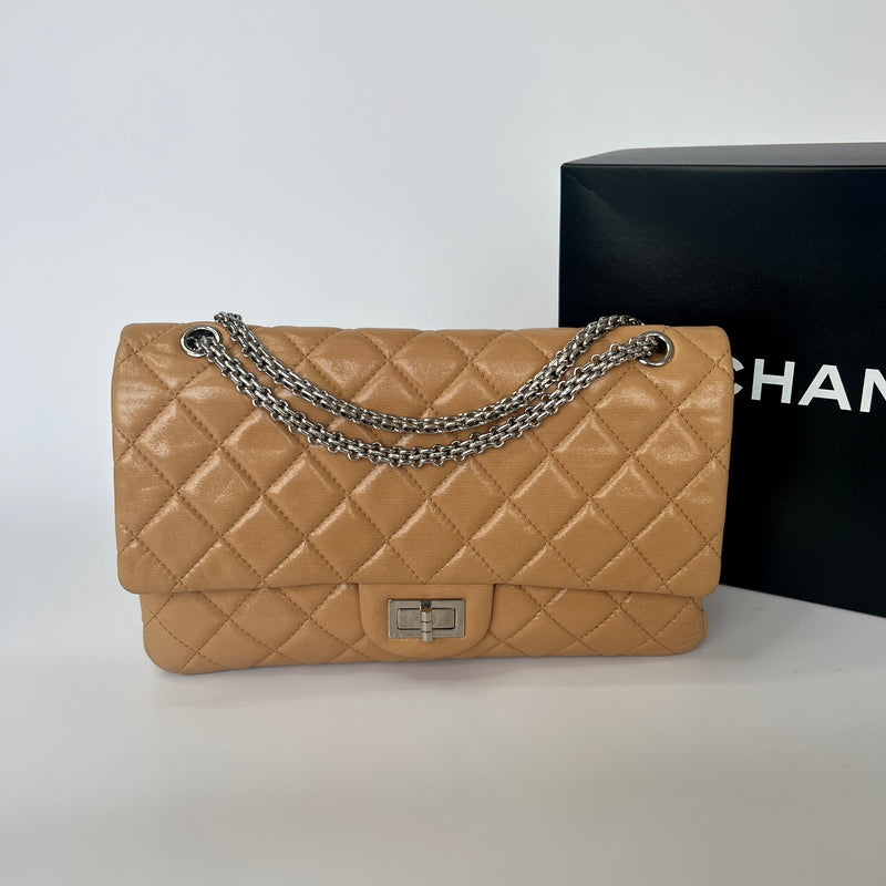 Chanel Beige Coated Lambskin Re Issue Flap Bag