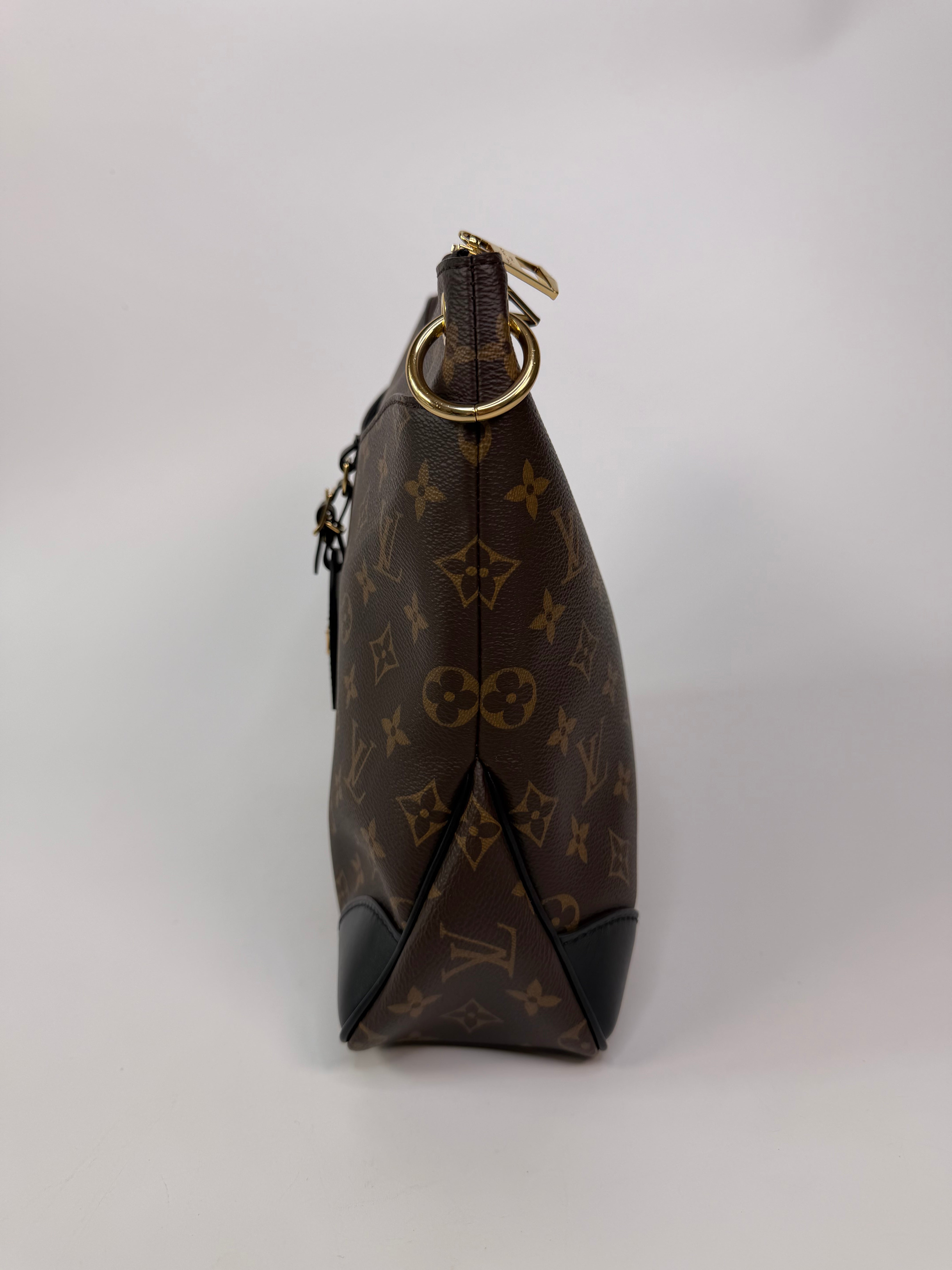 Louis Vuitton Odéon MM Bag In Monogram Canvas With Gold Hardware. 100% authentic and preloved in excellent condition