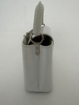 Louis Vuitton Capucines BB In Soft Shine White Alligator Leather