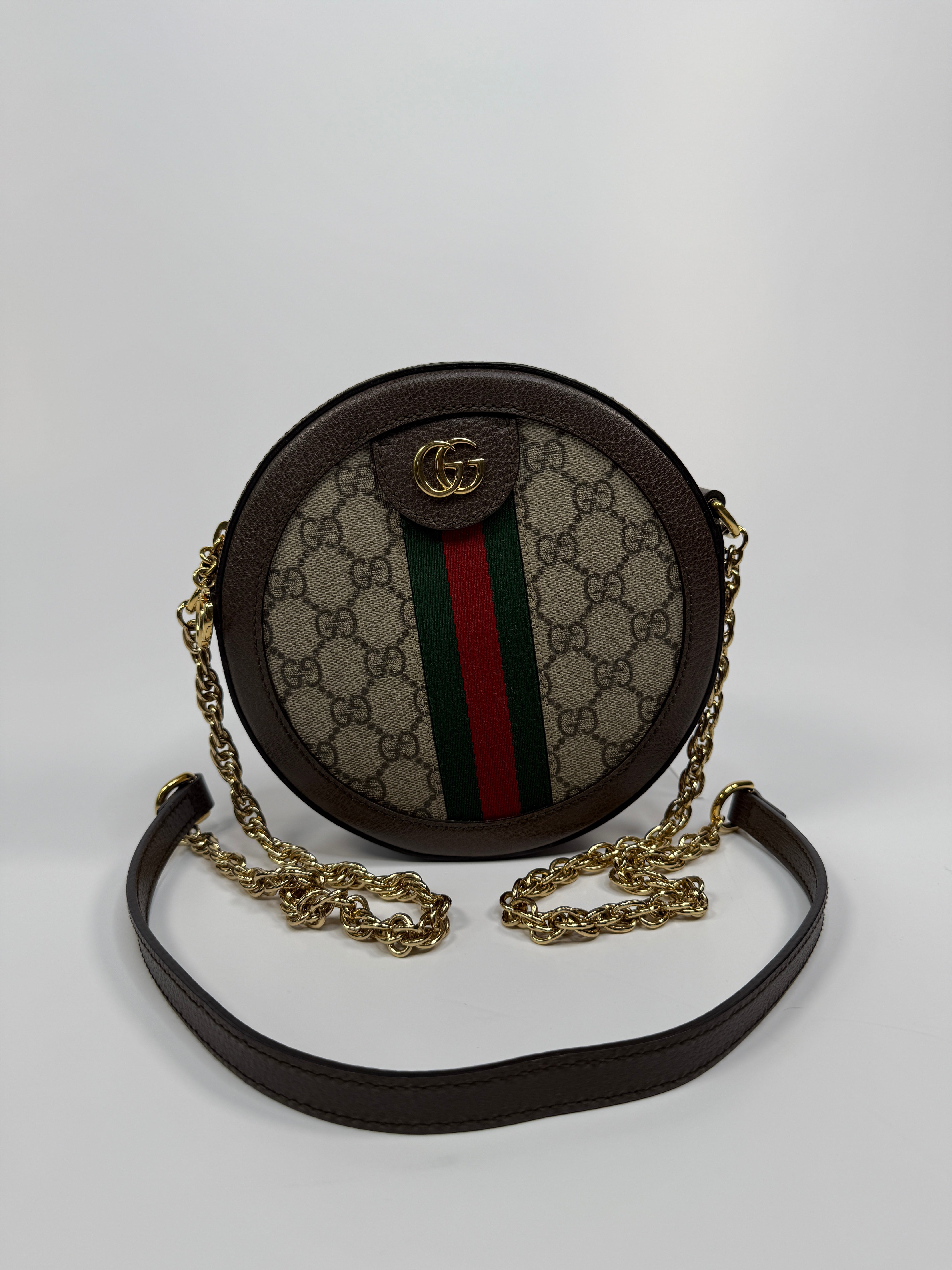 Gucci Mini GG Supreme Round Ophidia Bag