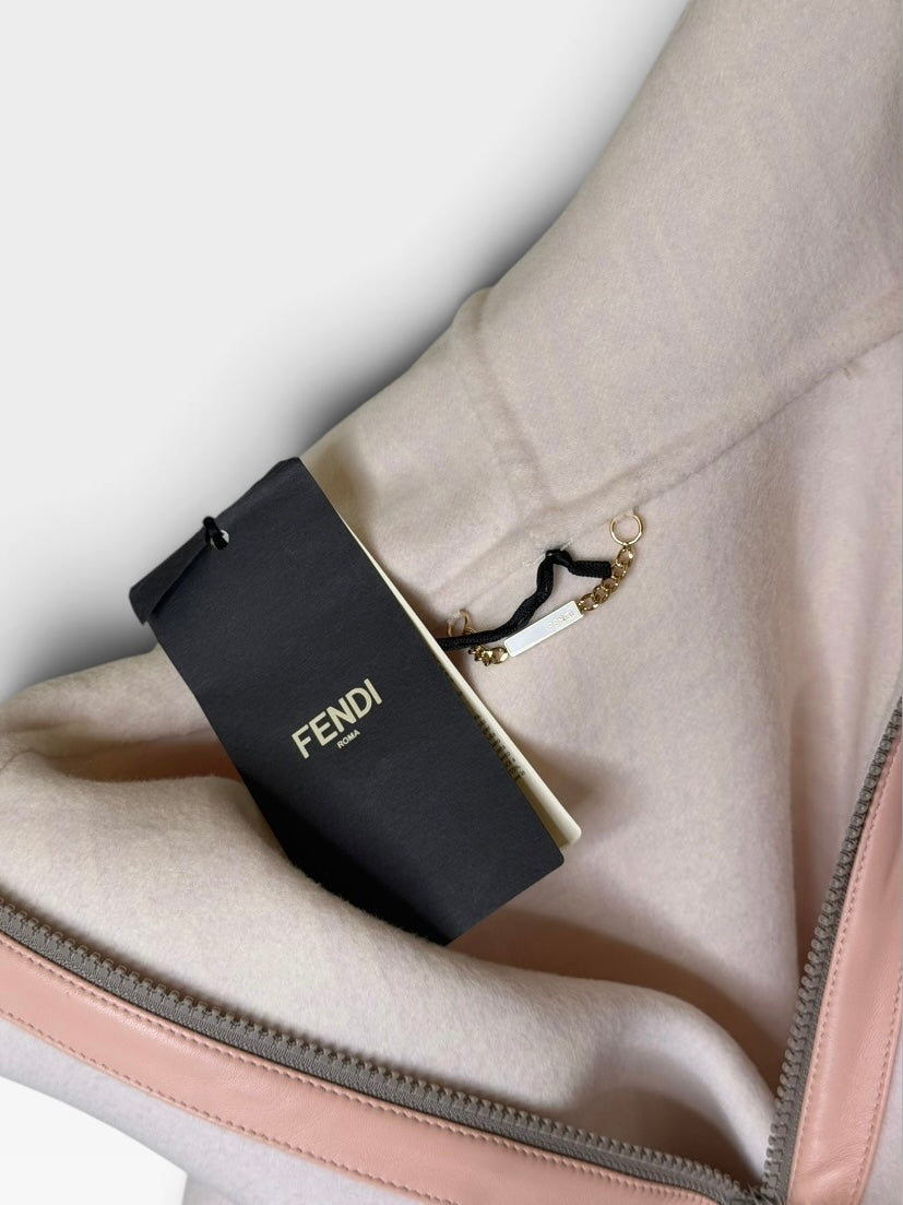 Fendi Cape In Pink Minx. 100% authentic and preloved in excellent condition